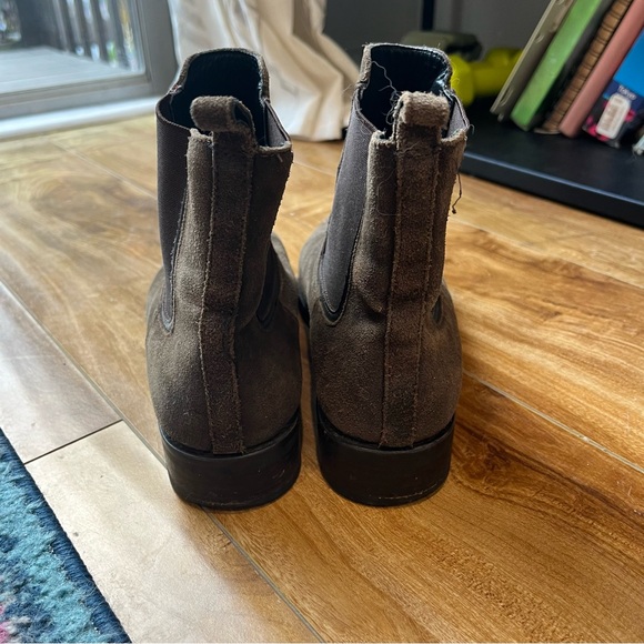 Thursday Boot Company Duchess Boot in Dark Olive Suede Size 8 - Picture 3 of 16